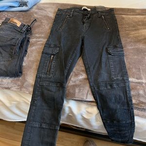 ZARA JEAN CARGO SKINNY SIZE 24